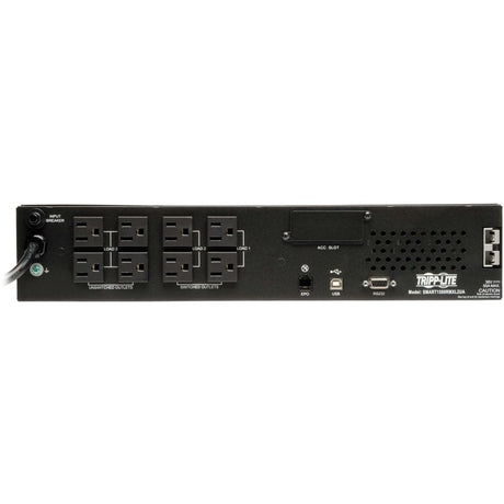 Eaton Tripp Lite Series TAA SmartPro 120V 1.5kVA 1.35kW Line-Interactive Sine Wave UPS, 2U, Extended Run, Network Card Options, LCD, USB, DB9 — SM1500RMXL2UTAA