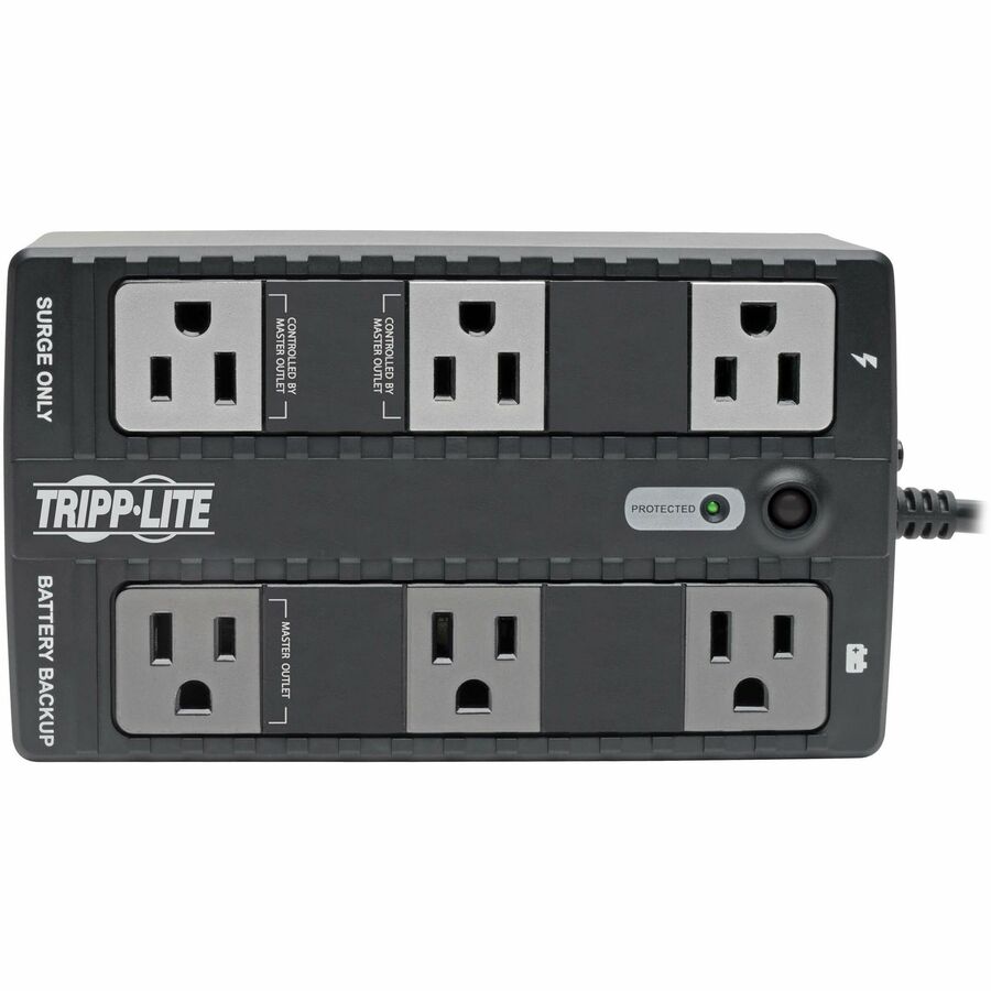 Eaton Tripp Lite Series 350VA 210W Standby UPS - 6 NEMA 5-15R Outlets, 120V, 50/60 Hz, 5-15P Plug, ENERGY STAR, Desktop/Wall — ECO350UPS