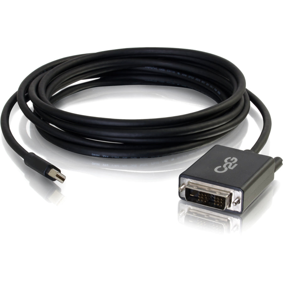 C2G 3ft Mini DisplayPort to DVI Cable - Single Link DVI-D Adapter - Black — 54334