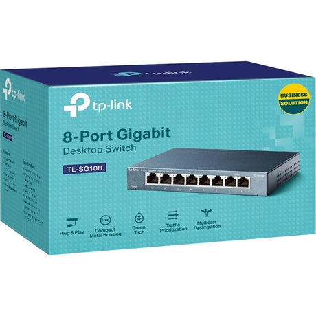 TP-LINK TL-SG108 - 8 Port Gigabit Unmanaged Ethernet Network Switch — TL-SG108