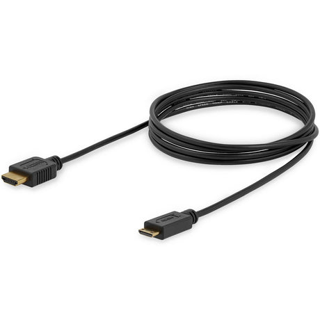 StarTech.com 6ft Mini HDMI to HDMI Cable with Ethernet, 4K 30Hz High Speed Slim Mini HDMI 1.4 (Type-C) Device to HDMI Adapter Cable/Cord — HDMIACMM6S