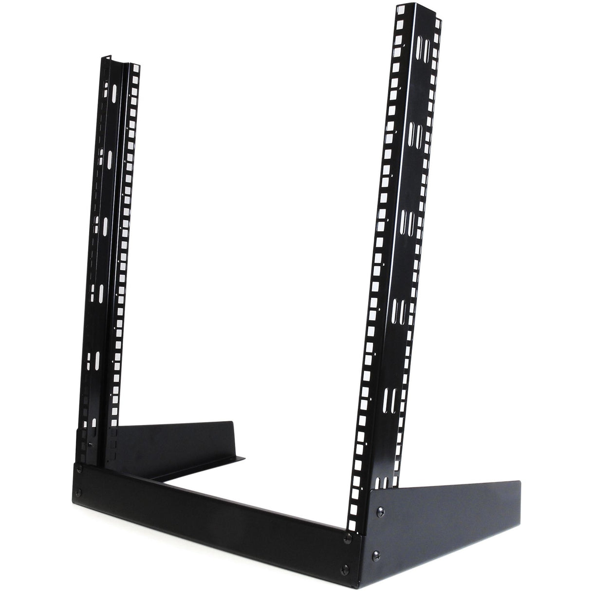 StarTech.com 2-Post 12U Desktop Server Rack, Open Frame 19in Network Rack, Small Home/Office Rack for AV / Studio / Data / IT Equipment — RK12OD