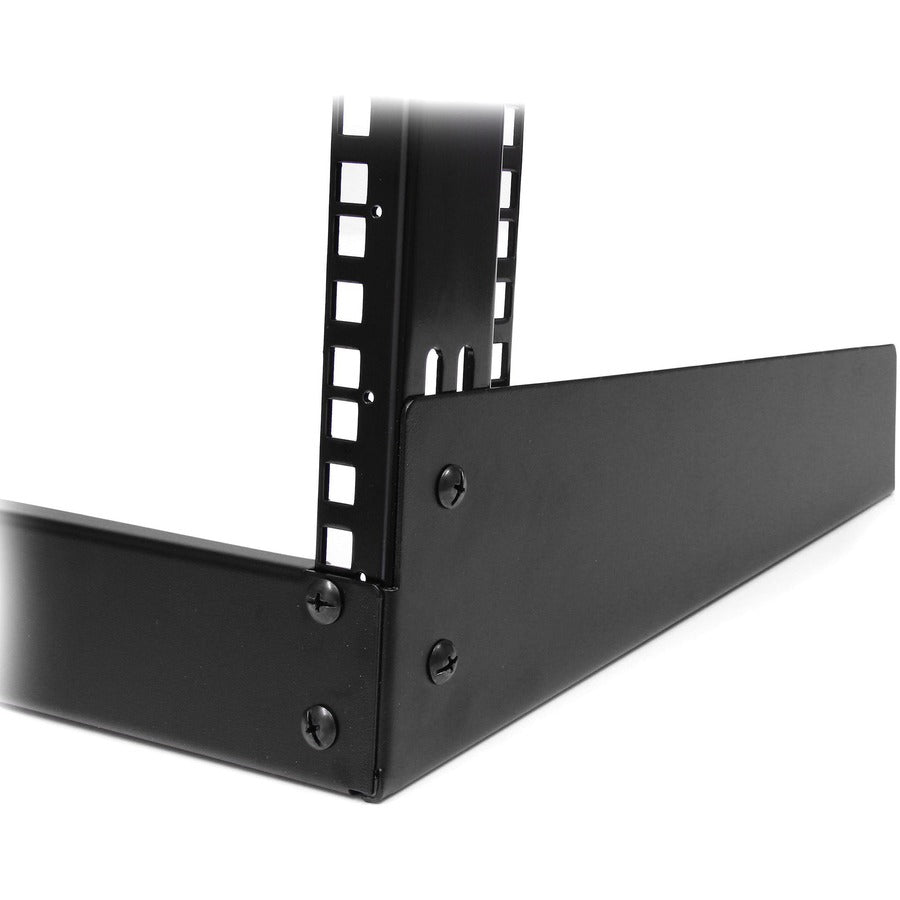 StarTech.com 2-Post 12U Desktop Server Rack, Open Frame 19in Network Rack, Small Home/Office Rack for AV / Studio / Data / IT Equipment — RK12OD