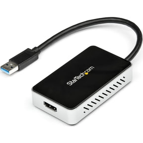 StarTech.com USB 3.0 to HDMI Adapter w/ 1x USB, USB to VGA Monitor Converter for Windows (no support for macOS/ChromeOS/Linux) - TAA — USB32HDEH