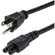 StarTech.com 6ft (1.8m) Laptop Power Cord, NEMA 5-15P to C5 (Clover Leaf), 10A 125V, 18AWG, Laptop Replacement Cord, Power Brick Cable — PXT101NB3S