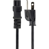 StarTech.com 6ft (1.8m) Laptop Power Cord, NEMA 5-15P to C5 (Clover Leaf), 10A 125V, 18AWG, Laptop Replacement Cord, Power Brick Cable — PXT101NB3S