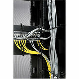 APC NetShelter Cable Management, Mounting Rail Brush Strips, Set of 6, for NetShelter SX 750 mm Wide, Black, 76 x 114 x 13 mm — AR7706