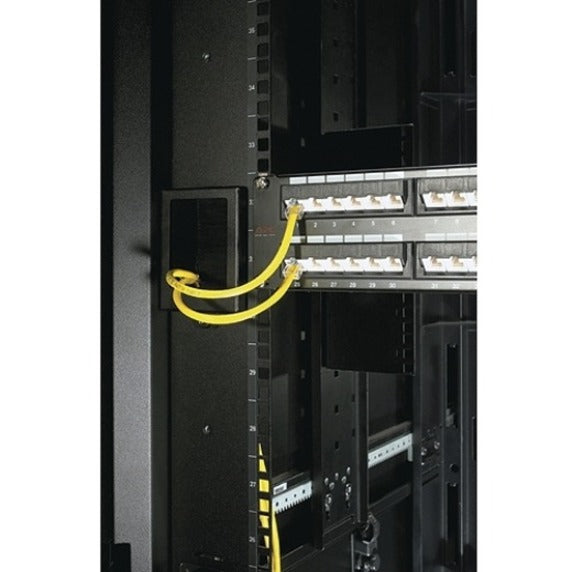 APC NetShelter Cable Management, Mounting Rail Brush Strips, Set of 6, for NetShelter SX 750 mm Wide, Black, 76 x 114 x 13 mm — AR7706