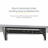 StarTech.com 3U 19" Wall Mount Vertical Rack Bracket, Patch Panel Wall Mount Bracket for AV/IT Equipment, 3U Rack for Cabinet/Server Room — RK319WALLV