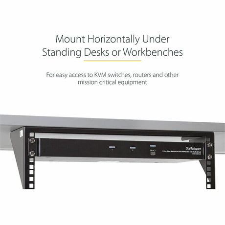 StarTech.com 3U 19" Wall Mount Vertical Rack Bracket, Patch Panel Wall Mount Bracket for AV/IT Equipment, 3U Rack for Cabinet/Server Room — RK319WALLV