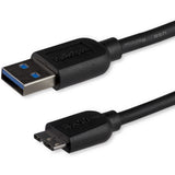 StarTech.com 3m (10ft) Slim SuperSpeed USB 3.0 (5Gbps) A to Micro B Cable - M/M — USB3AUB3MS