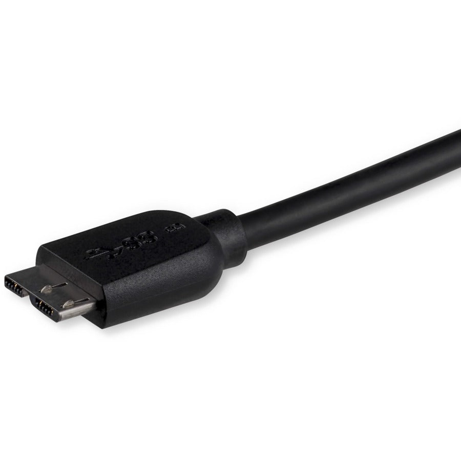 StarTech.com 3m (10ft) Slim SuperSpeed USB 3.0 (5Gbps) A to Micro B Cable - M/M — USB3AUB3MS