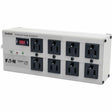Eaton Tripp Lite Series Isobar 8-Outlet Surge Protector, 12 ft. Cord with Right-Angle Plug, 3840 Joules, Diagnostic LEDs, Metal Housing — ISOBAR8ULTRA