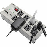 Eaton Tripp Lite Series Isobar 8-Outlet Surge Protector, 12 ft. Cord with Right-Angle Plug, 3840 Joules, Diagnostic LEDs, Metal Housing — ISOBAR8ULTRA