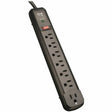 Eaton Tripp Lite Series Protect It! 7-Outlet Surge Protector, 6 Right-Angle Outlets, 4 ft. (1.22 m) Cord, 1080 Joules, Diagnostic LED, Black Housing — TLP74RB