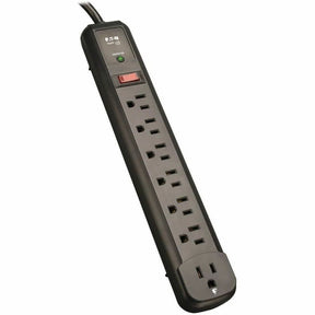 Eaton Tripp Lite Series Protect It! 7-Outlet Surge Protector, 6 Right-Angle Outlets, 4 ft. (1.22 m) Cord, 1080 Joules, Diagnostic LED, Black Housing — TLP74RB