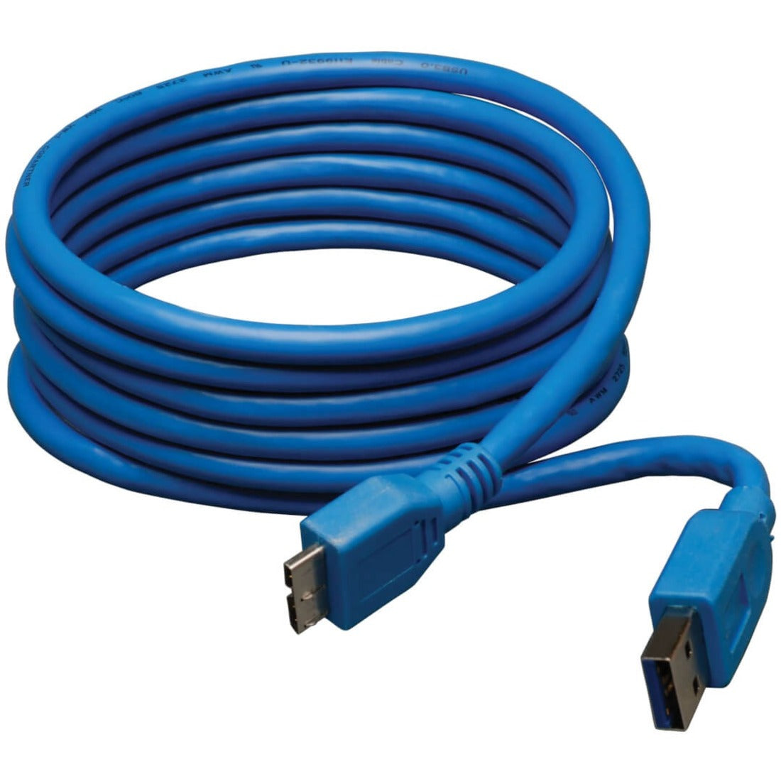 Eaton Tripp Lite Series USB 3.0 SuperSpeed Device Cable (A to Micro-B M/M), Blue, 6 ft. (1.83 m) — U326-006
