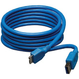 Eaton Tripp Lite Series USB 3.0 SuperSpeed Device Cable (A to Micro-B M/M), Blue, 6 ft. (1.83 m) — U326-006
