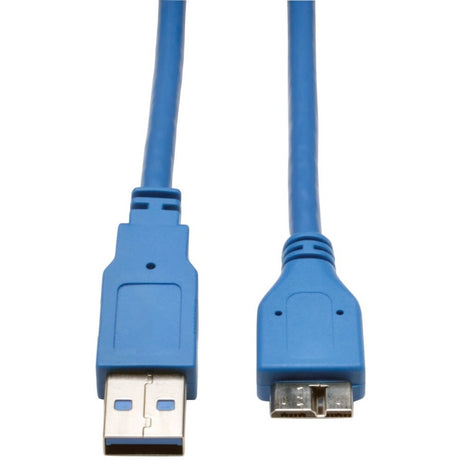 Eaton Tripp Lite Series USB 3.0 SuperSpeed Device Cable (A to Micro-B M/M), Blue, 6 ft. (1.83 m) — U326-006