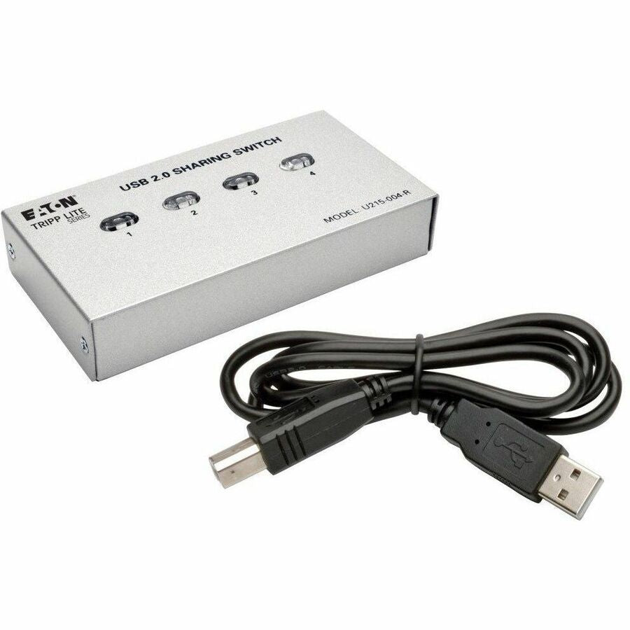Eaton Tripp Lite Series 4-Port USB 2.0 Printer / Peripheral Sharing Switch — U215-004-R