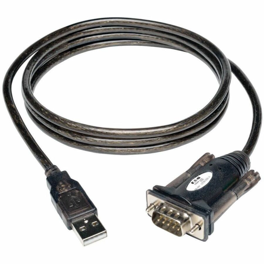 Eaton Tripp Lite Series USB-A to RS-232 (DB9) Serial Adapter Cable (M/M), 5 ft. (1.5 m) — U209-000-R