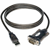 Eaton Tripp Lite Series USB-A to RS-232 (DB9) Serial Adapter Cable (M/M), 5 ft. (1.5 m) — U209-000-R