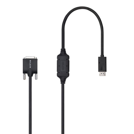 Belkin DisplayPort-Male to DVI-D-Male Cable (6 Foot , Black) - DP to DVI — F2CD002b06-E