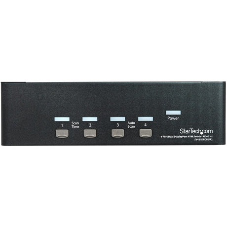 StarTech.com 4 Port Dual DisplayPort KVM Switch - DisplayPort 1.2 KVM - 4K 60Hz — SV431DPDDUA2