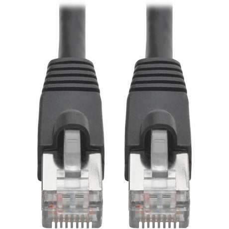 Eaton Tripp Lite Series Cat6a 10G Snagless Shielded STP Ethernet Cable (RJ45 M/M), PoE, Black, 10 ft. (3.05 m) — N262-010-BK