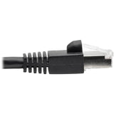Eaton Tripp Lite Series Cat6a 10G Snagless Shielded STP Ethernet Cable (RJ45 M/M), PoE, Black, 10 ft. (3.05 m) — N262-010-BK