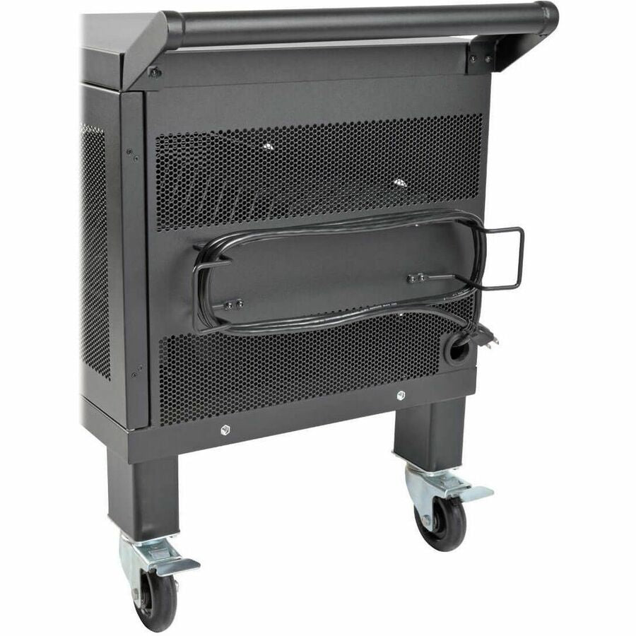 Eaton Tripp Lite Series Mobile Cart Conversion Kit with Handle, Casters and Power Cord Manager for 16-Device AC and USB Charging Stations — CSHANDLEKIT2