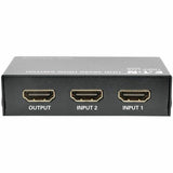 Eaton Tripp Lite Series 2-Port HDMI Switch with Remote Control - 4K @ 60 Hz, 4:4:4, HDR, 3D, HDCP 2.2, EDID — B119-002-UHD