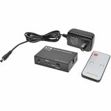 Eaton Tripp Lite Series 2-Port HDMI Switch with Remote Control - 4K @ 60 Hz, 4:4:4, HDR, 3D, HDCP 2.2, EDID — B119-002-UHD