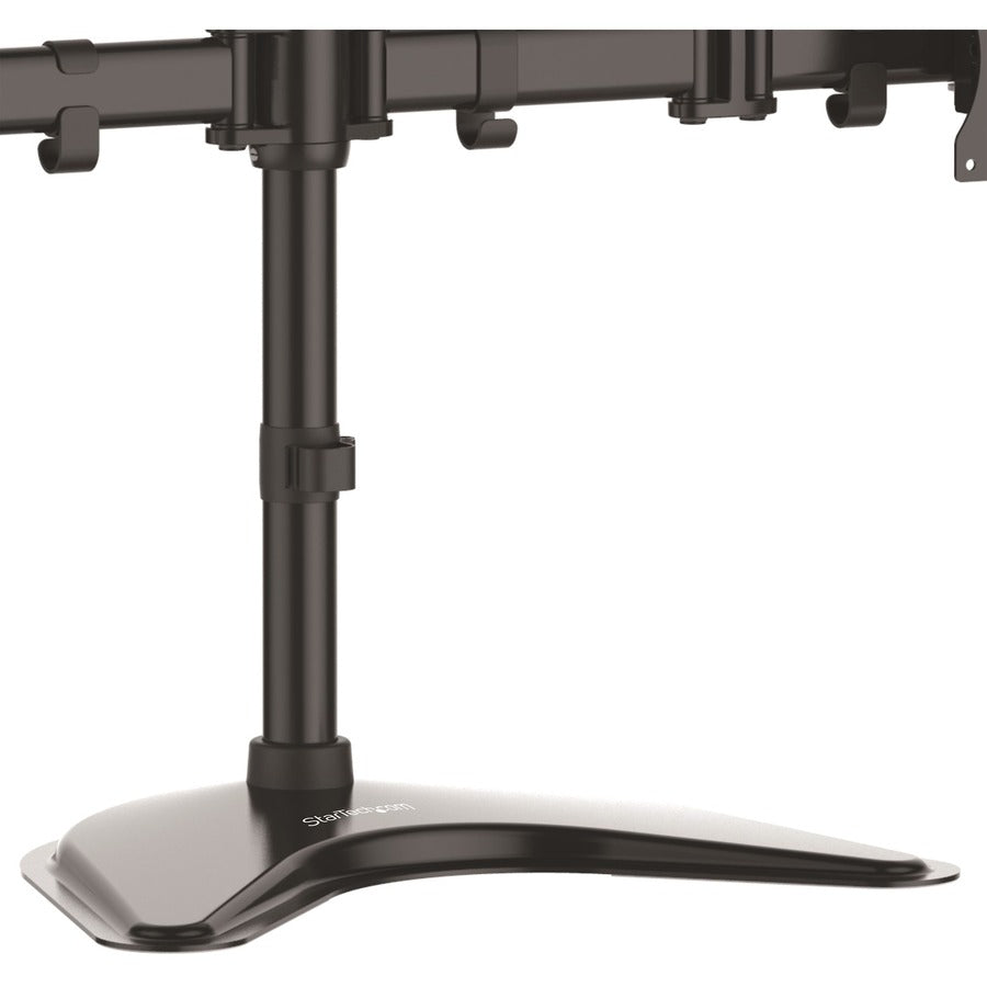 StarTech.com Quad Monitor Stand, Crossbar, Steel, Monitors up to 27" (17.6lb/8kg), VESA Monitor, Computer Monitor Stand, Monitor Arm — ARMBARQUAD
