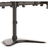 StarTech.com Quad Monitor Stand, Crossbar, Steel, Monitors up to 27" (17.6lb/8kg), VESA Monitor, Computer Monitor Stand, Monitor Arm — ARMBARQUAD