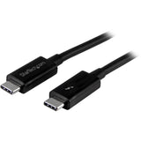 StarTech.com 1m (3.3ft) Thunderbolt 3 Cable, 20Gbps, 100W PD, 4K Video, Thunderbolt-Certified, Compatible w/ TB4/USB 3.2/DisplayPort — TBLT3MM1M