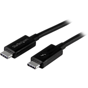 StarTech.com 1m (3.3ft) Thunderbolt 3 Cable, 20Gbps, 100W PD, 4K Video, Thunderbolt-Certified, Compatible w/ TB4/USB 3.2/DisplayPort — TBLT3MM1M