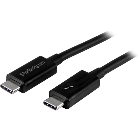 StarTech.com 1m (3.3ft) Thunderbolt 3 Cable, 20Gbps, 100W PD, 4K Video, Thunderbolt-Certified, Compatible w/ TB4/USB 3.2/DisplayPort — TBLT3MM1M