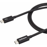 StarTech.com 1m (3.3ft) Thunderbolt 3 Cable, 20Gbps, 100W PD, 4K Video, Thunderbolt-Certified, Compatible w/ TB4/USB 3.2/DisplayPort — TBLT3MM1M
