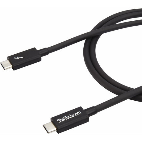 StarTech.com 1m (3.3ft) Thunderbolt 3 Cable, 20Gbps, 100W PD, 4K Video, Thunderbolt-Certified, Compatible w/ TB4/USB 3.2/DisplayPort — TBLT3MM1M