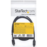 StarTech.com 1m (3.3ft) Thunderbolt 3 Cable, 20Gbps, 100W PD, 4K Video, Thunderbolt-Certified, Compatible w/ TB4/USB 3.2/DisplayPort — TBLT3MM1M