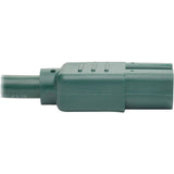 Eaton Tripp Lite Series Power Cord C14 to C15 - Heavy-Duty, 15A, 250V, 14 AWG, 6 ft. (1.83 m), Green — P018-006-AGN