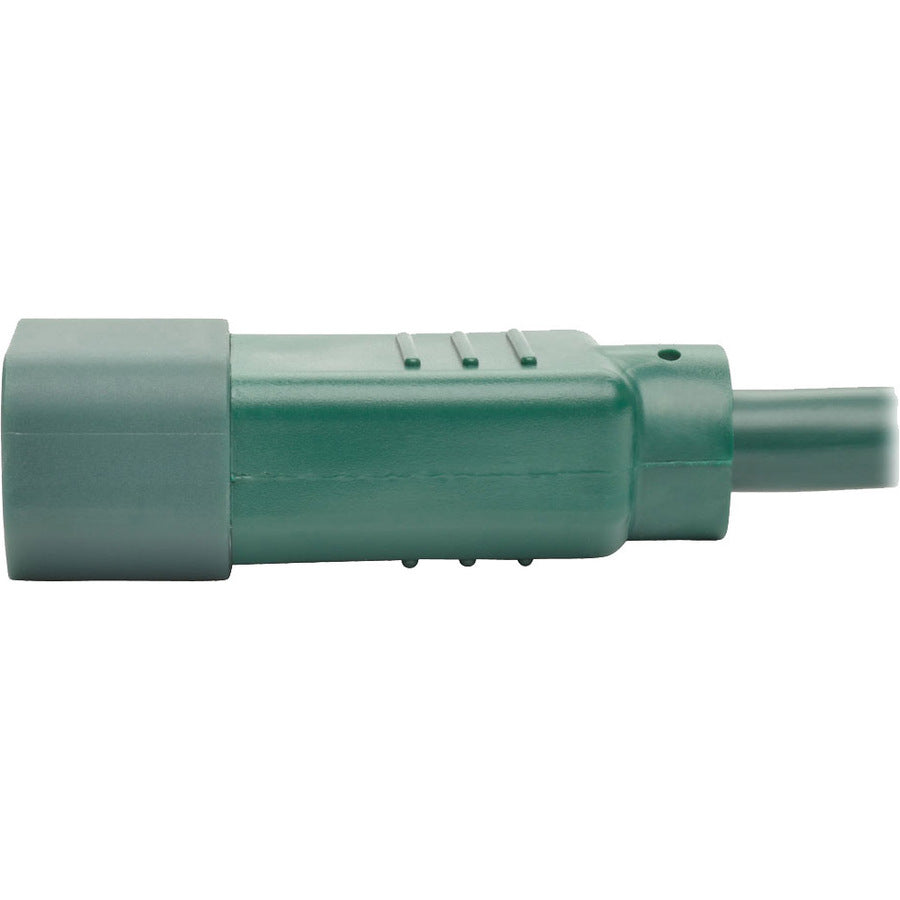 Eaton Tripp Lite Series Power Cord C14 to C15 - Heavy-Duty, 15A, 250V, 14 AWG, 6 ft. (1.83 m), Green — P018-006-AGN