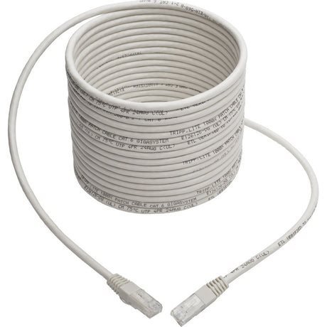 Eaton Tripp Lite Series Cat6 Gigabit Molded (UTP) Ethernet Cable (RJ45 M/M), PoE, White, 25 ft. (7.62 m) — N200-025-WH