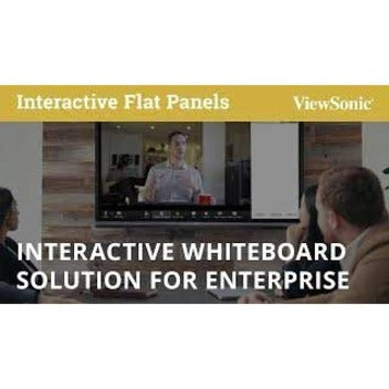 ViewSonic IFP6550 65 Inch ViewBoard 4K Interactive Flat Panel Display with 20-Point Touch, Integrated Microphone and HDMI, RJ45 — IFP6550