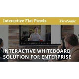 ViewSonic IFP6550 65 Inch ViewBoard 4K Interactive Flat Panel Display with 20-Point Touch, Integrated Microphone and HDMI, RJ45 — IFP6550-E4