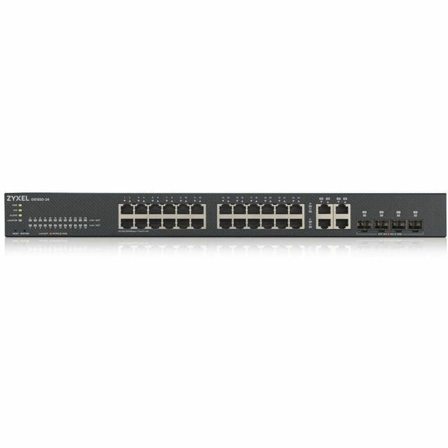 ZYXEL GS1920-24v2 24-Port Gigabit Smart Nebula Cloud Managed Switch with 4 SFP Uplinks — GS1920-24v2