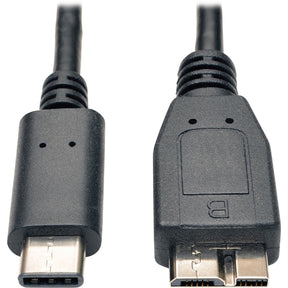 Eaton Tripp Lite Series USB-C to USB Micro-B Cable (M/M) - USB 3.2, Gen 2 (10 Gbps), Thunderbolt 3 Compatible, 3 ft. (0.91 m) — U426-003-G2