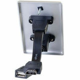 C2G HMDI and USB B Pass Through Wall Plate - Single Gang — 39874