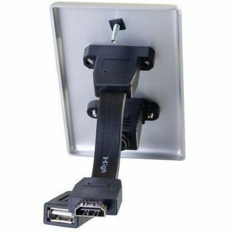 C2G HMDI and USB B Pass Through Wall Plate - Single Gang — 39874